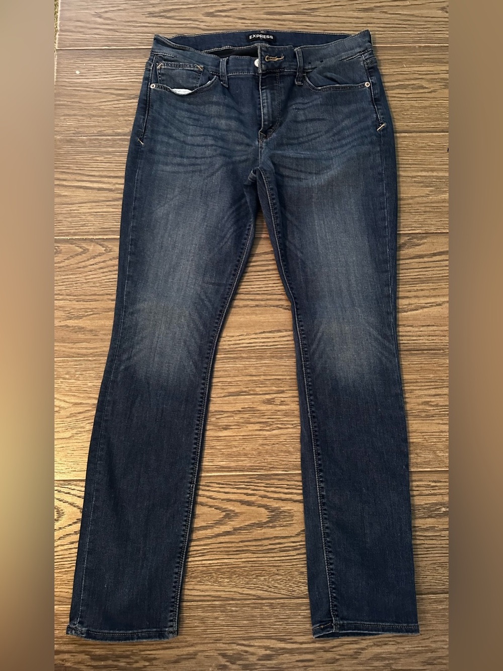 Express Dark Blue Skinny Jeans